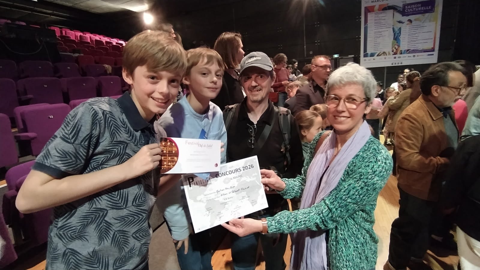 Mention très bien au concours Pianissima